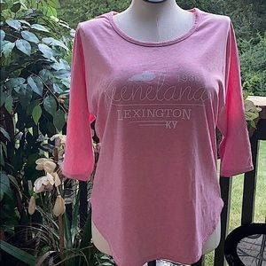 KEENELAND | Sz Lg |  3/4 Sleeve | High-Low Tee